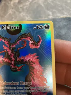 Pokemon Galarian Moltres TCG Full Art Black Star Promo Holo Rare Card SWSH284 - Image 2