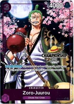Zoro-Juurou (OP05-067) Championship promo, One Piece Card Game NM English EN - Image 1