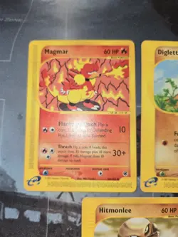 Expedition Base 3 Card Lot Magmar, Diglett, Hitmonlee Pokemon - Image 2