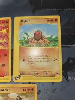 Expedition Base 3 Card Lot Magmar, Diglett, Hitmonlee Pokemon - Image 3