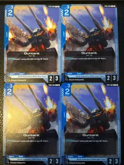 St01-004 Guntank Gundam TCG Card Game GCG Heroic Beginnings Playset X4 - Image 1