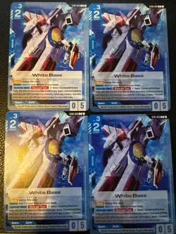 ST01-015 White Base Gundam Card Game C x4 Playset - Image 1