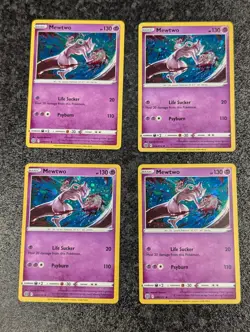 Mewtwo Cosmo HOLO Promo 056/172 US Exclusive Rare! Near Mint. Pokemon Card X4 - Image 1