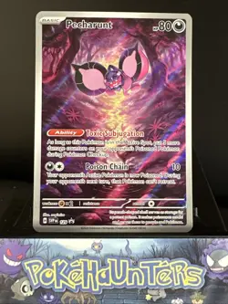 POKEMON Card PECHARUNT SVP EN 129 BLACK STAR PROMO SHROUDED FABLE NM - Image 1