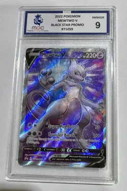 Mewtwo V #SWSH229 Pokemon Black Star Promo Card Psa MGC grade 9 - Image 1