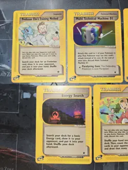 Expedition Base 5 Card Trainer Lot Copycat, Multi Tech Machine Pokemon - Image 3