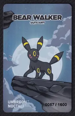 Pokemon Umbreon Bear Walker x Pokemon Center Card - Image 1