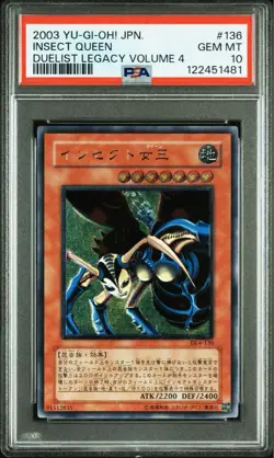 PSA 10 Insect Queen Ultimate Rare DL4-136 Duelist Legacy 2003 Yu-Gi-Oh! Card JP - Image 1