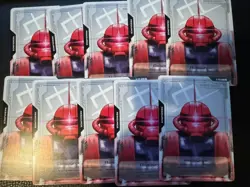 R-005 Red Zaku Gundam Card Game GD01 Resource Base 10 pcs Set - Image 1