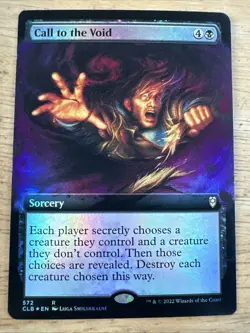 Call to the Void 572 Extended Art Foil Rare Baldur's Gate MTG Near Mint - Image 1