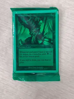 7th Edition Magic the Gathering SEALED PACK Green Wild Growth MTG - Image 1