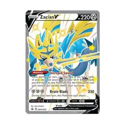 Pokemon SWSH: Sword & Shield Promo Car Zacian V (Shiny) - SWSH292 (P) #SWS NM - Image 1