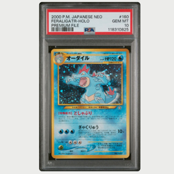 PSA 10 Pokemon Feraligatr Holo Premium File Japanese Neo 2000 - Image 1