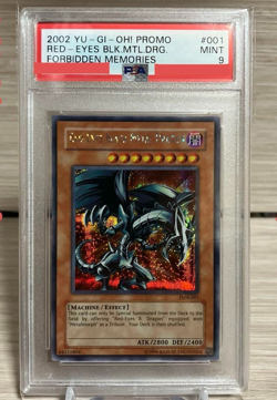 PSA 9 Mint 2002 Red Eyes Black Metal Dragon FMR-001 Secret Promo YuGiOh English - Image 1