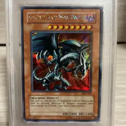 PSA 9 Mint 2002 Red Eyes Black Metal Dragon FMR-001 Secret Promo YuGiOh English - Image 2
