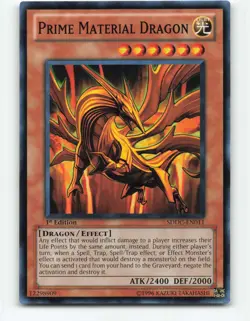 Prime Material Dragon SDDC-EN011 1st Edition YuGiOh Card - Image 1