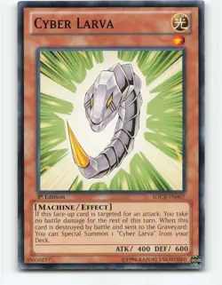 Cyber Larva SDCR-EN007 1st Edition YuGiOh Card - Image 1