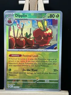 Dipplin 010/131 Master Ball Reverse Holo Prismatic Evolutions Pokemon NM Card - Image 2