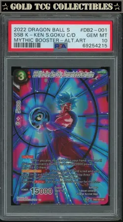 PSA 10 ⭐ SSB Son Goku Mythic Booster Alt Art Promo Card Super DBS DBZ Z Heroes - Image 1