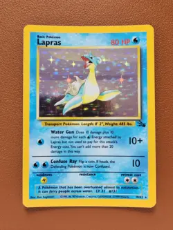 Lapras 10/62 Fossil Set WOTC 1999 Vintage Rare Holo - NM Pokemon TCG Card - Image 1