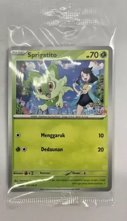 SEALED! Sprigatito SVP 191 Horizons Stamped Black Star Promo Pokemon Card! - Image 1