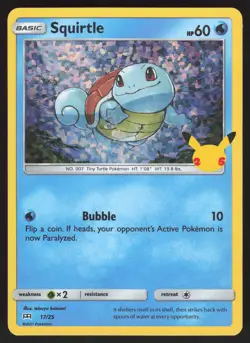 Squirtle Holo NM 17/25 McDonald's 25th Anniversary Promos Pokemon Card - Image 1