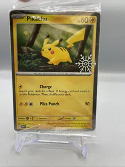 Pikachu 025/165 Holiday Calendar, Pokemon TCG Card, SEALED PROMO, NM - Image 3