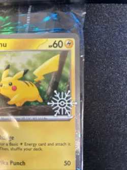 Pikachu 025/165 Holiday Calendar, Pokemon TCG Card, SEALED PROMO, NM - Image 5
