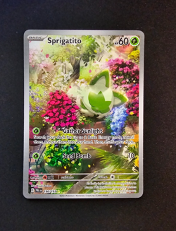 Pokemon Card - Sprigatito Paldea Evolved 196/193 Illustration Rare - Image 1