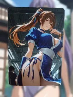 Kasumi Dead Or Alive Anime Waifu Sexy Goddess Doujin Lewd Hentai Card - Image 1