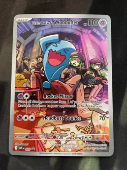 Team Rocket's Wobbuffet 203 Sv: Scarlet & Violet Promo Cards Holo Pokemon - Image 1