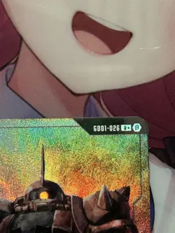 Bandai Gundam Card Game Zaku 2 Char Aznable Parallel R+ GD01-026 Limited Box B - Image 3