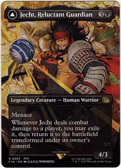 MTG Final Fantasy Jecht, Reluctant Guardian Borderless (Rare) - Image 1