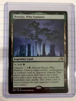 Magic the Gathering: Kamigawa Neon Dynasty- Boseiju, Who Endures - Regular - Image 1