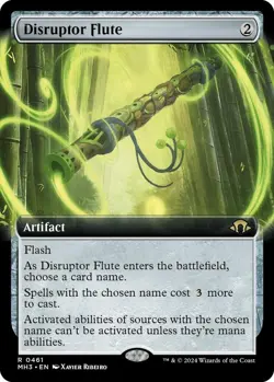 Disruptor Flute (Extended Art) 0461 MTG Modern Horizons 3 Rare NP - Image 1