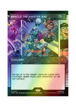 Magic the Gathering MTG SPM Behold the Sinister Six! 221 Foil Near Mint - Image 1