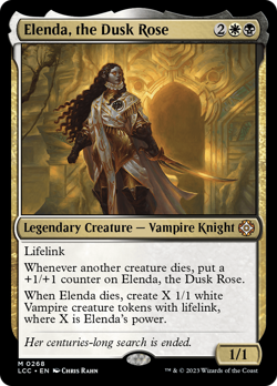 Elenda, the Dusk Rose #268 | NM | The Lost Caverns of Ixalan Commander Magic MTG - Image 1