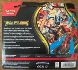 Pokemon TCG Mega Evolution 3 Pack Blister Golduck promo Sealed - Image 2