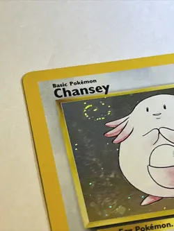 Pokemon TCG Chansey Base Set 2 3/130 Holo with Swirl. LP - Image 3