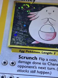 Pokemon TCG Chansey Base Set 2 3/130 Holo with Swirl. LP - Image 4