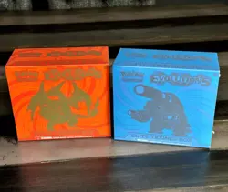 RARE Pokemon XY Evolutions ETB Set Charizard & Blastoise Sealed Pair - Image 1