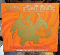 RARE Pokemon XY Evolutions ETB Set Charizard & Blastoise Sealed Pair - Image 2