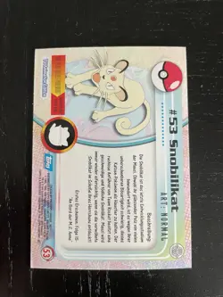 1999 Topps Chrome T.V. Snobilikat Foil deutsch #53 Pokemon - Image 2