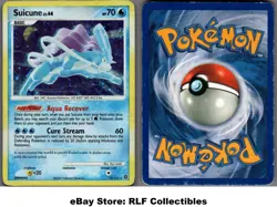 2007 Pokemon, D&P Secret Wonders, #19/132 Suicune, Holo Rare - Image 1