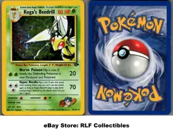 2000 Pokemon, Gym Challenge, #9/132 Koga's Beedrill, Holo Rare - Image 1
