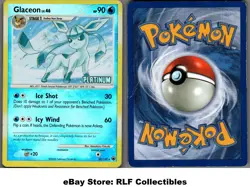 2008 Pokemon, D&P Majestic Dawn BK, #20/100 Glaceon, Stamped Reverse Holo Rare - Image 1