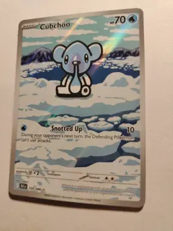 Pokemon TCG Black Bolt #109/086 Cubchoo Illustration Rare Holo English - Image 2