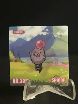 Pokemon Eif origin Gameboy Lenticular Spoink/grumpig #LL - Image 1