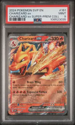 2024 POKEMON SVP EN-SV BLACK STAR PROMO #161 CHARIZARD EX PSA 9 - Image 1