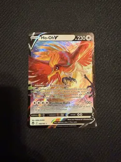 Pokemon TCG Ho-Oh V 140/195 Silver Tempest Ultra Rare Holo NM - Image 1